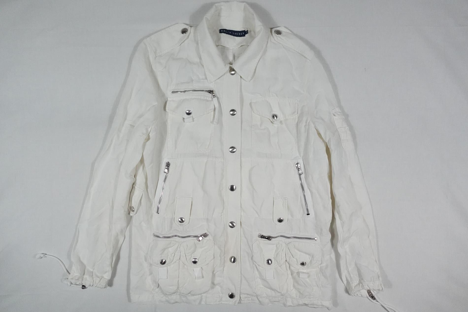 Ralph Lauren Blue Label Ralph Laurent Blue Label Jacket Utility White Military M, Women's (Size Medium)