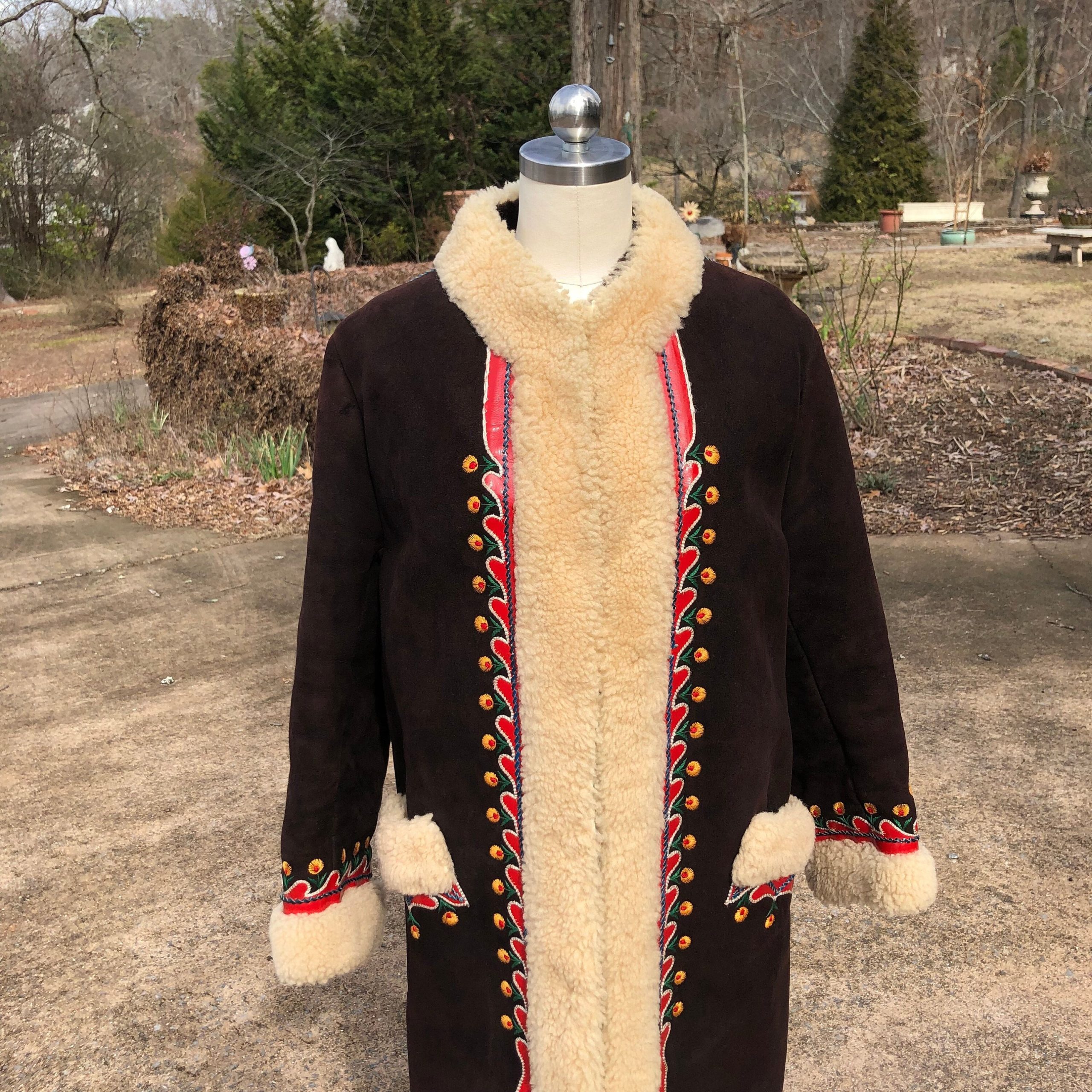 Rare 70's Penny Lane Coat/Real Shearling Coats/Sherpa Coats/Embroidered Coats/Vintage Penny Lane/Almost Famous Coats/Near Mint Condition