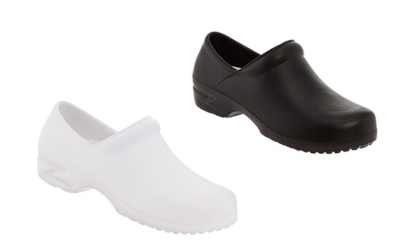 Rasolli Women'sLight Weight Comfort Clogs 7 White Medium