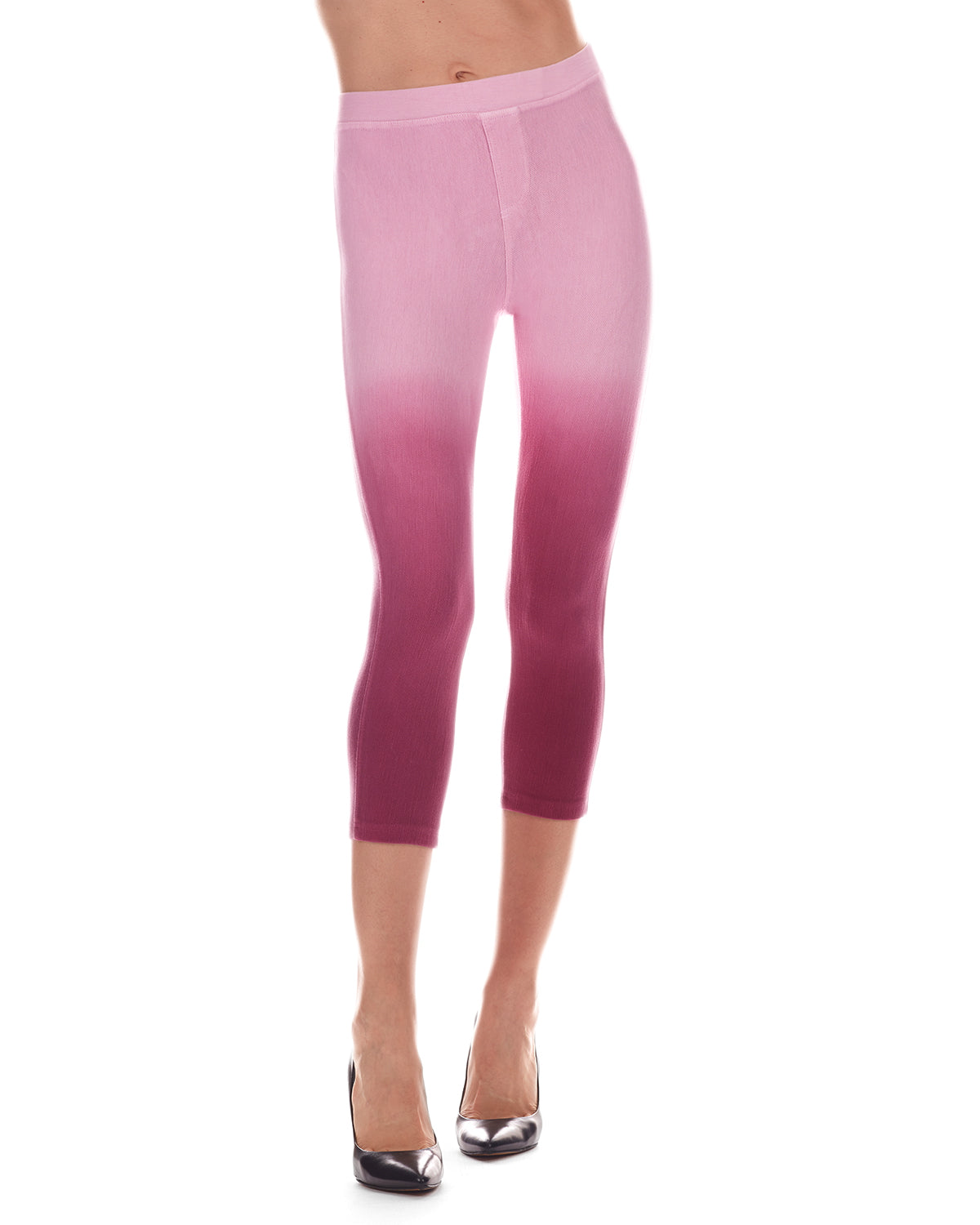 Raspberry Chino Capri Leggings