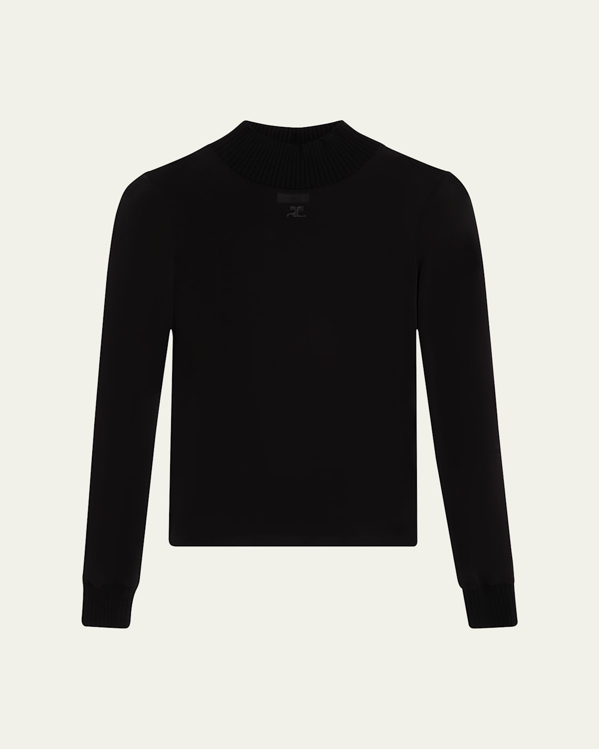 Re-Edition Mock-Neck Long-Sleeve Fitted Top