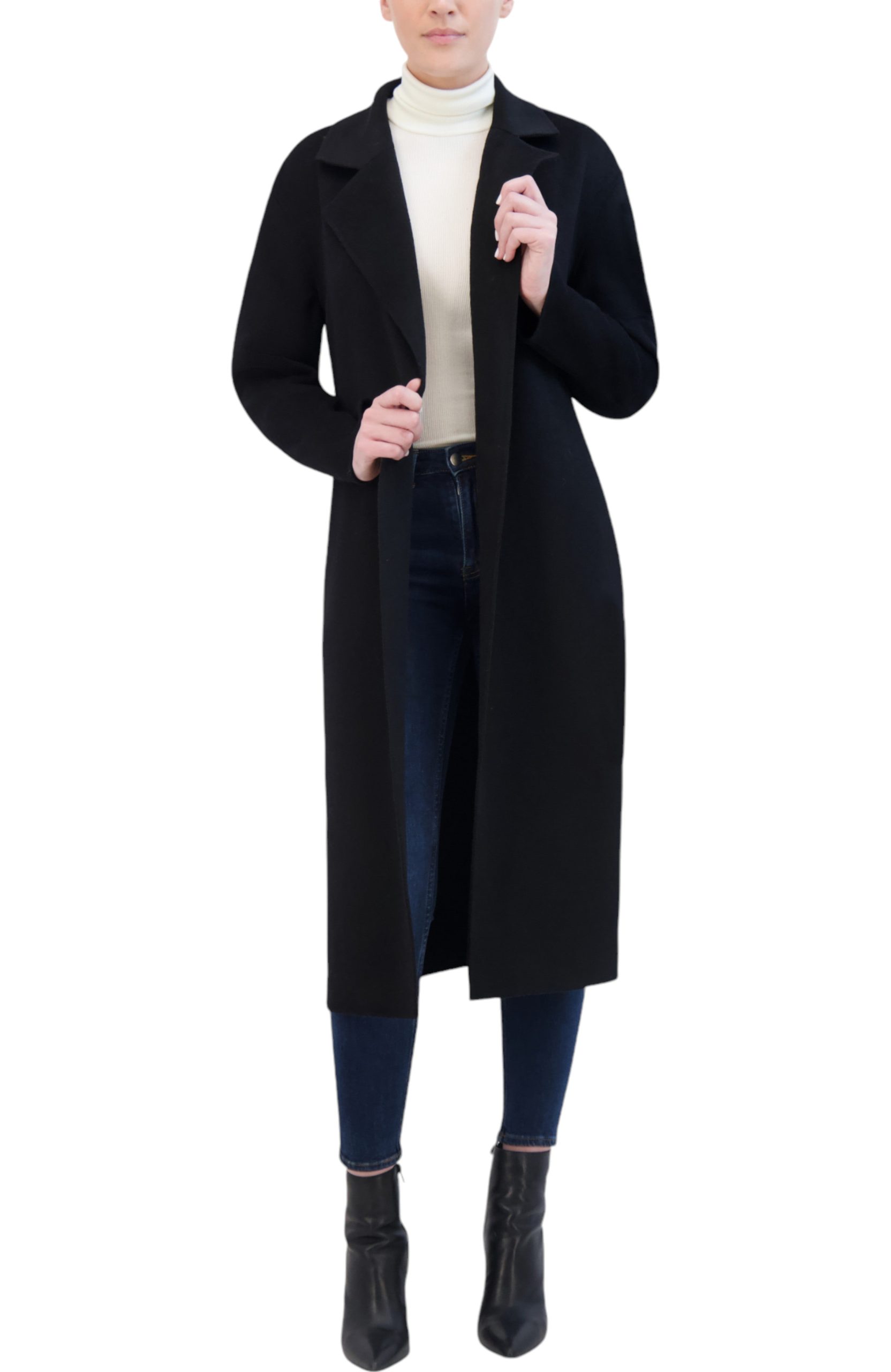 Rebecca Minkkoff Women's Double Face Wrap Coat