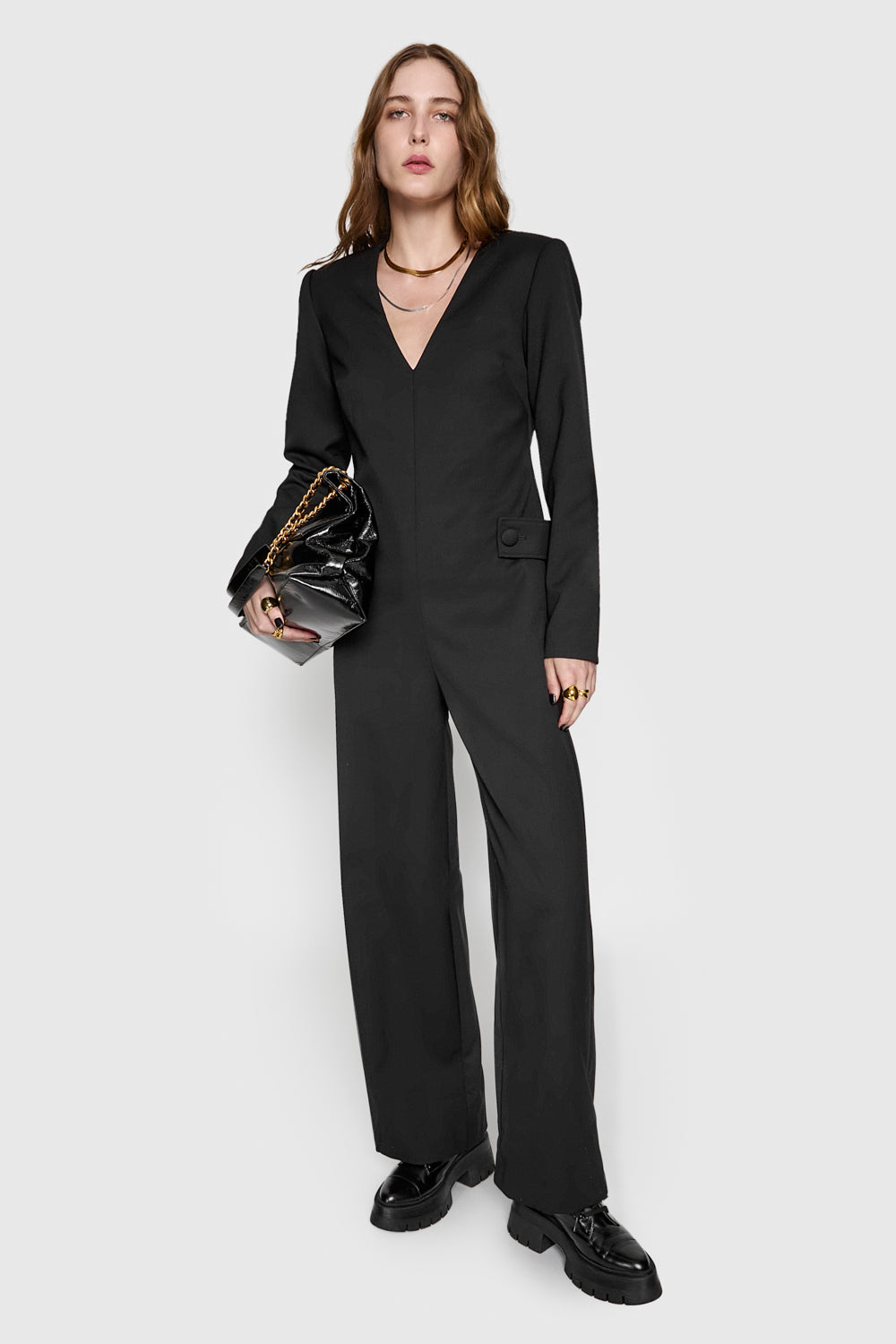 Rebecca Minkoff Elle Blazer Jumpsuit Sweater In Black - Size 6