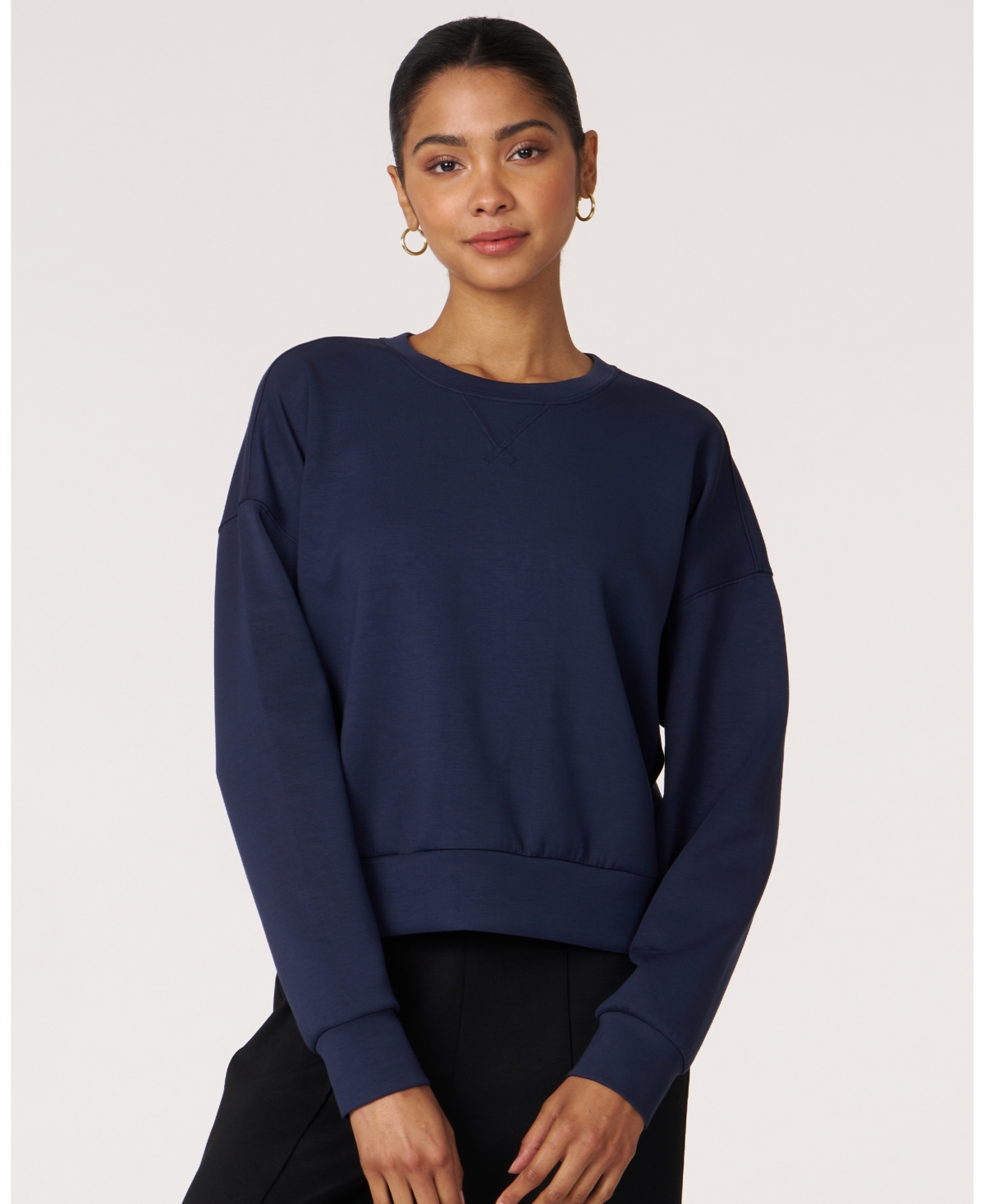 Rebody Active Women's Rebody Essential Scuba Sweatshirt - Cool navy