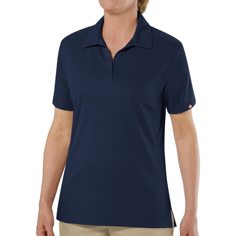 Red Kap Women's Performance Knit Flex Series Pro Polo Shirt Navy Blue, X-Large - Women's Outdoor Long-Sleeve Tops at Academy Sports