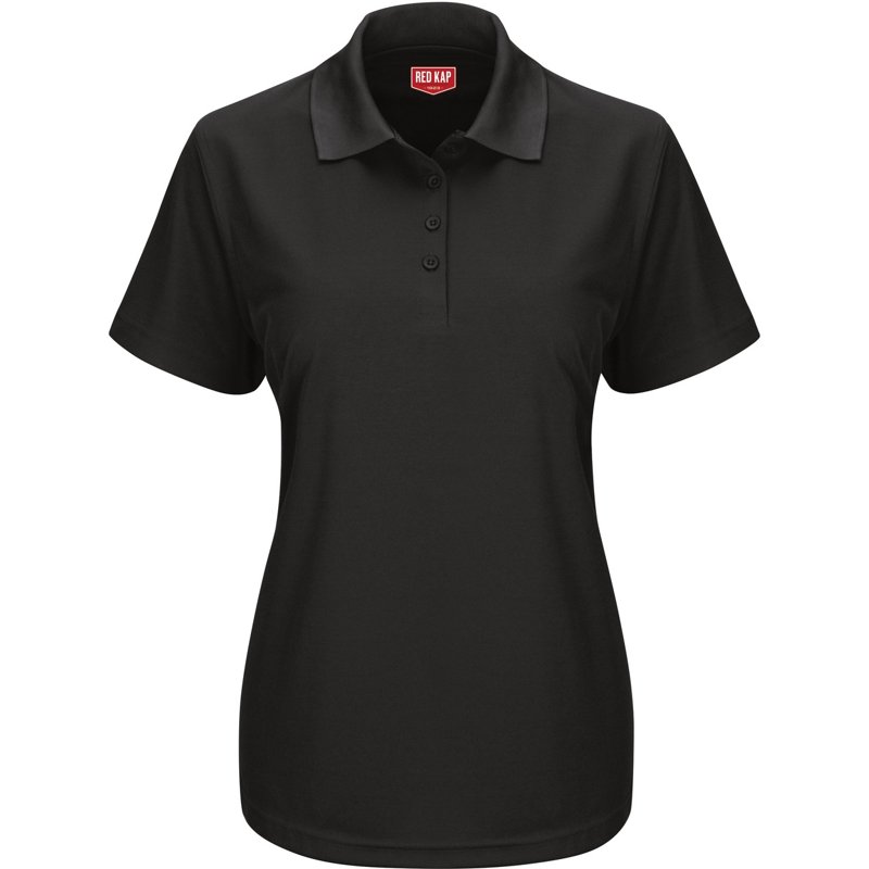 Red Kap Women's Short Sleeve Performance Knit Work Polo Shirt Black, Large - Women's Outdoor Long-Sleeve Tops at Academy Sports