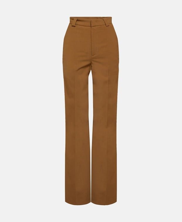 Red Valentino Wide-Leg Trousers in Brown, Women's (Size 30)