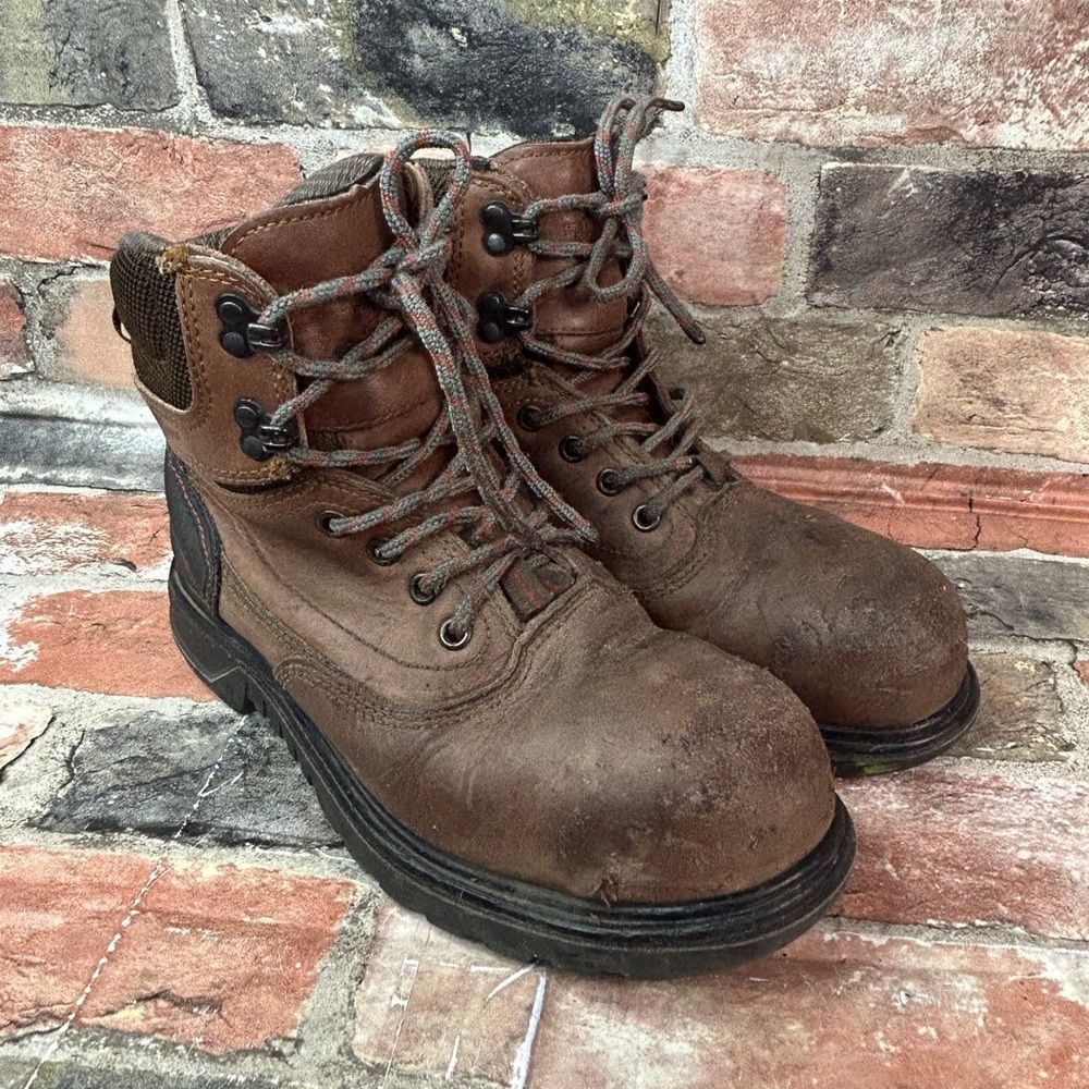 Red Wing Brown Leather Work Or Hiking Boots Women's Size 7.5