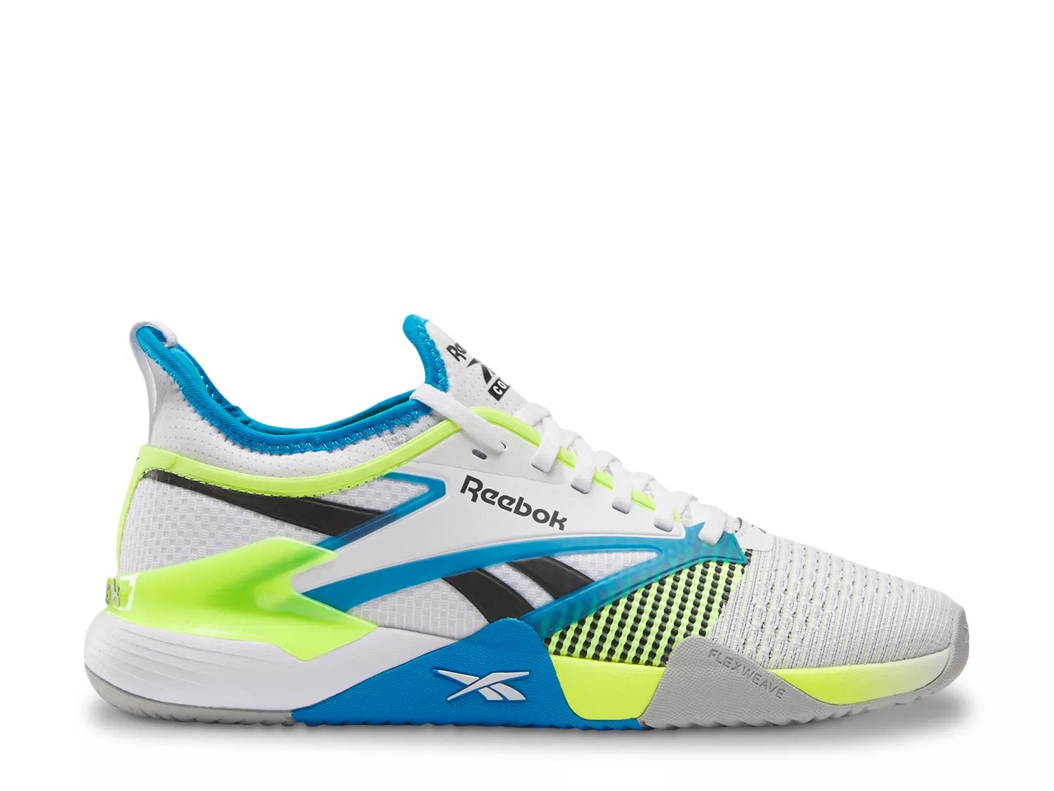 Reebok Nano Court Training Shoe | Women's | White/Lime Green | Size 11 | Sneakers