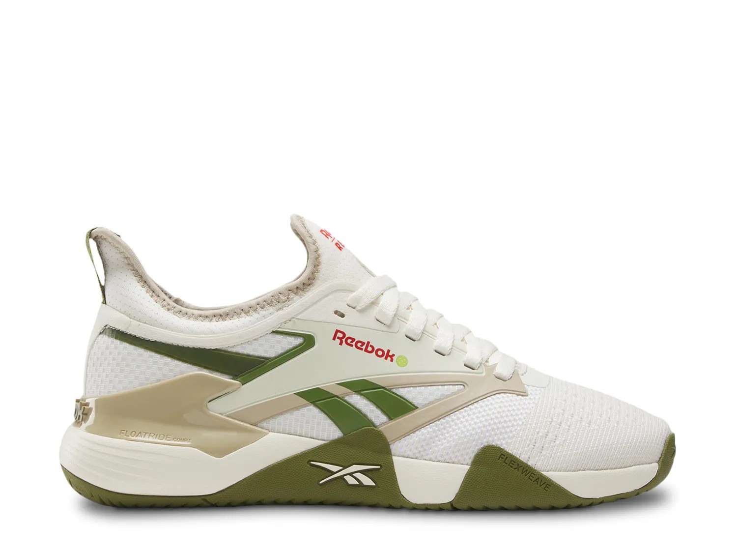 Reebok x Recess Nano Court Training Shoe | Women's | White/Green | Size 4.5 | Sneakers | Pickleball