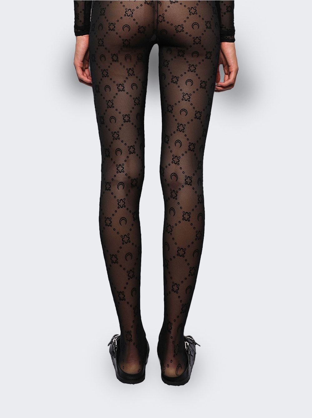 Regenerated Mesh Leggings Black