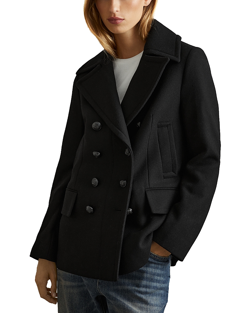 Reiss Lily Wool Blend Pea Coat