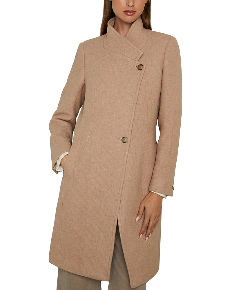 Reiss Maude Wool-Blend Longline Double-Breasted Coat