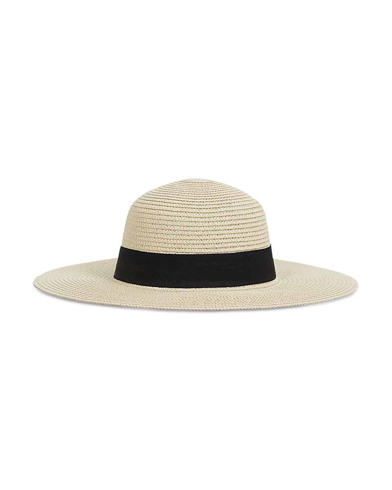 Reiss Wide Brim Woven Paper Hat