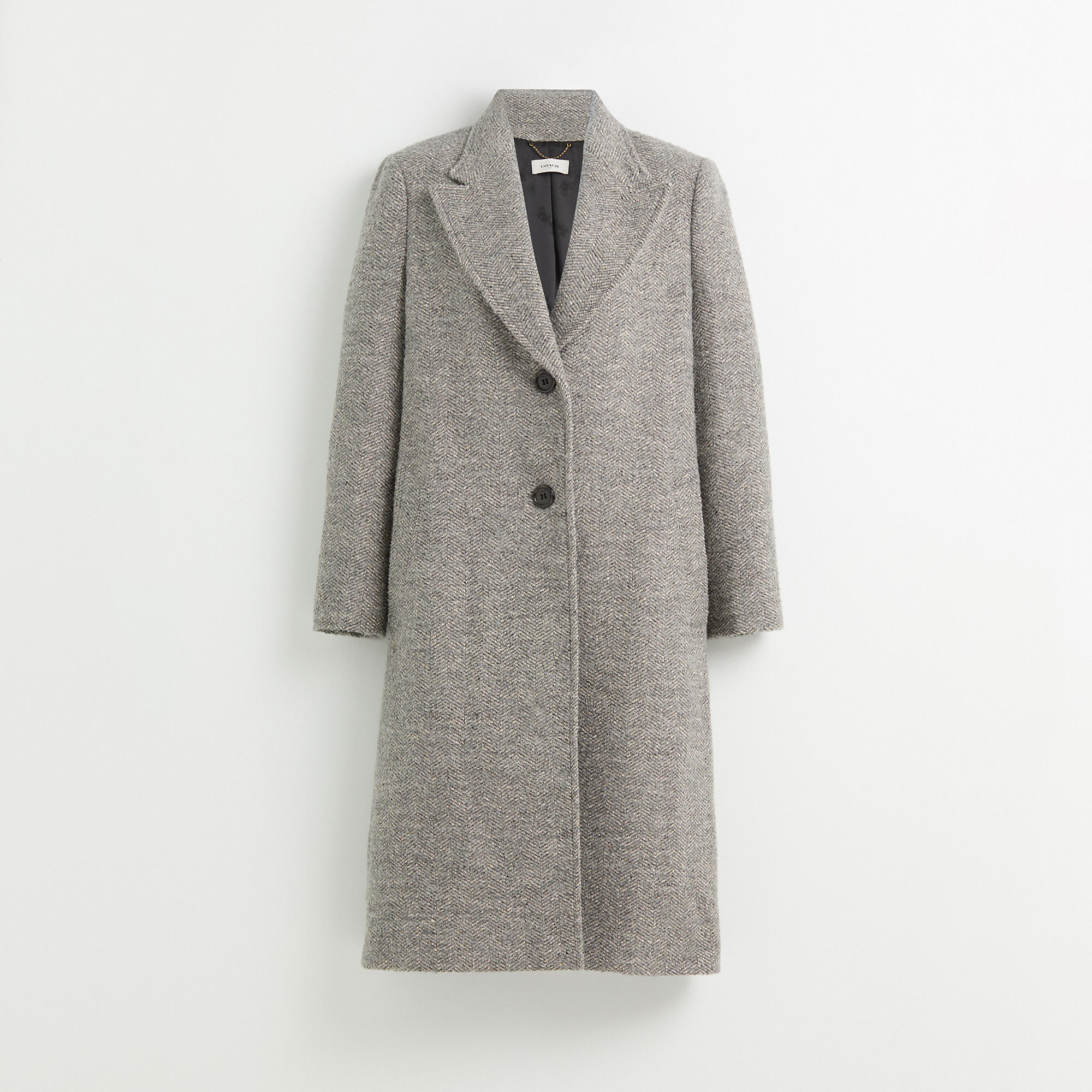 Restored Herringbone Oversized Coat