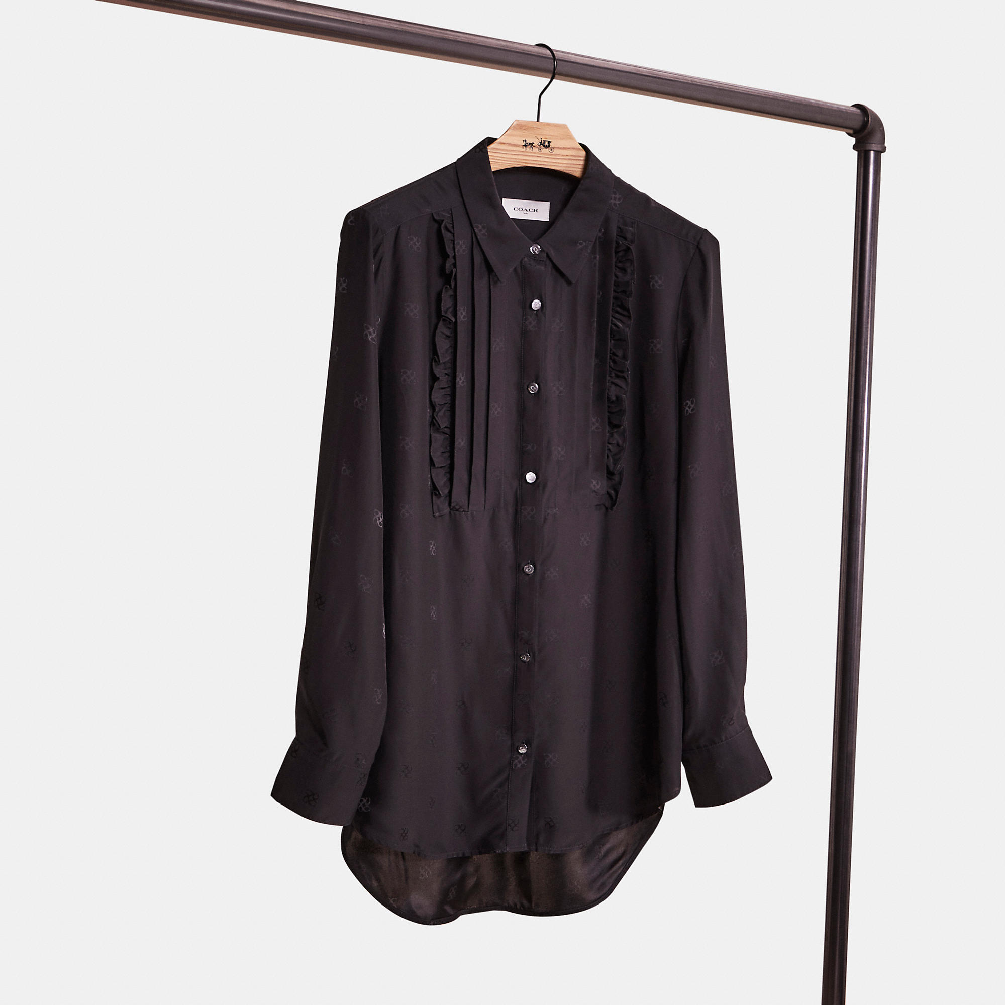 Restored Jacquard Bib Shirt