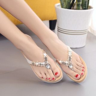 Rhinestone Flip-Flops