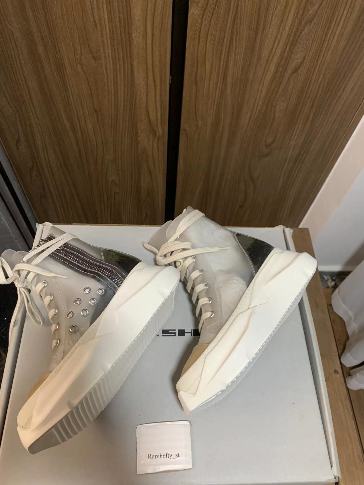 Rick Owens x Rick Owens Drkshdw Ramones Platform Size 36 Women 6 Shoes in White