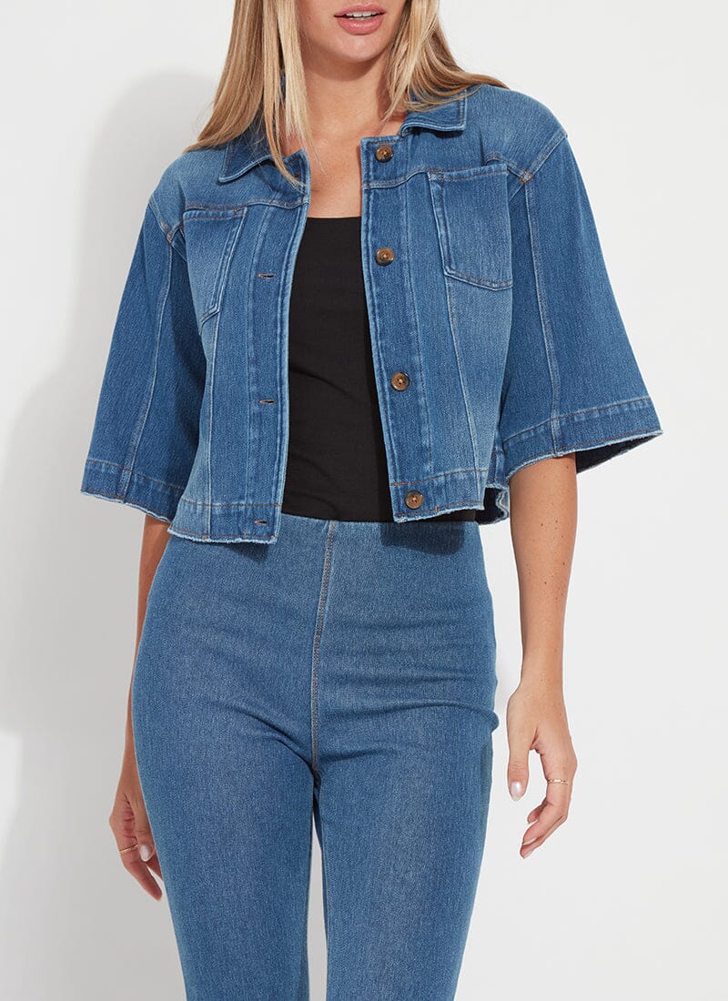 River Crop Denim Jacket