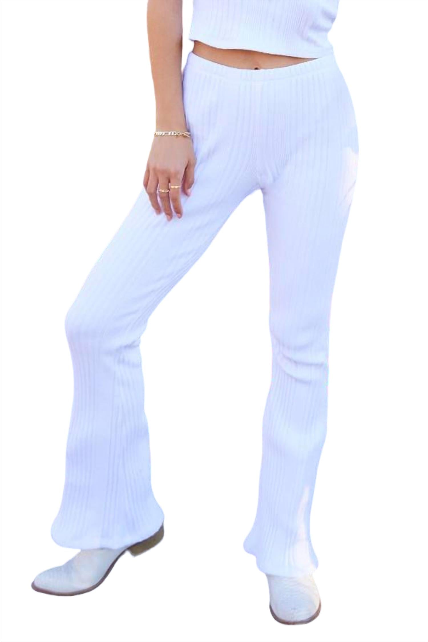 Riverside Skinny Flare Pant In White