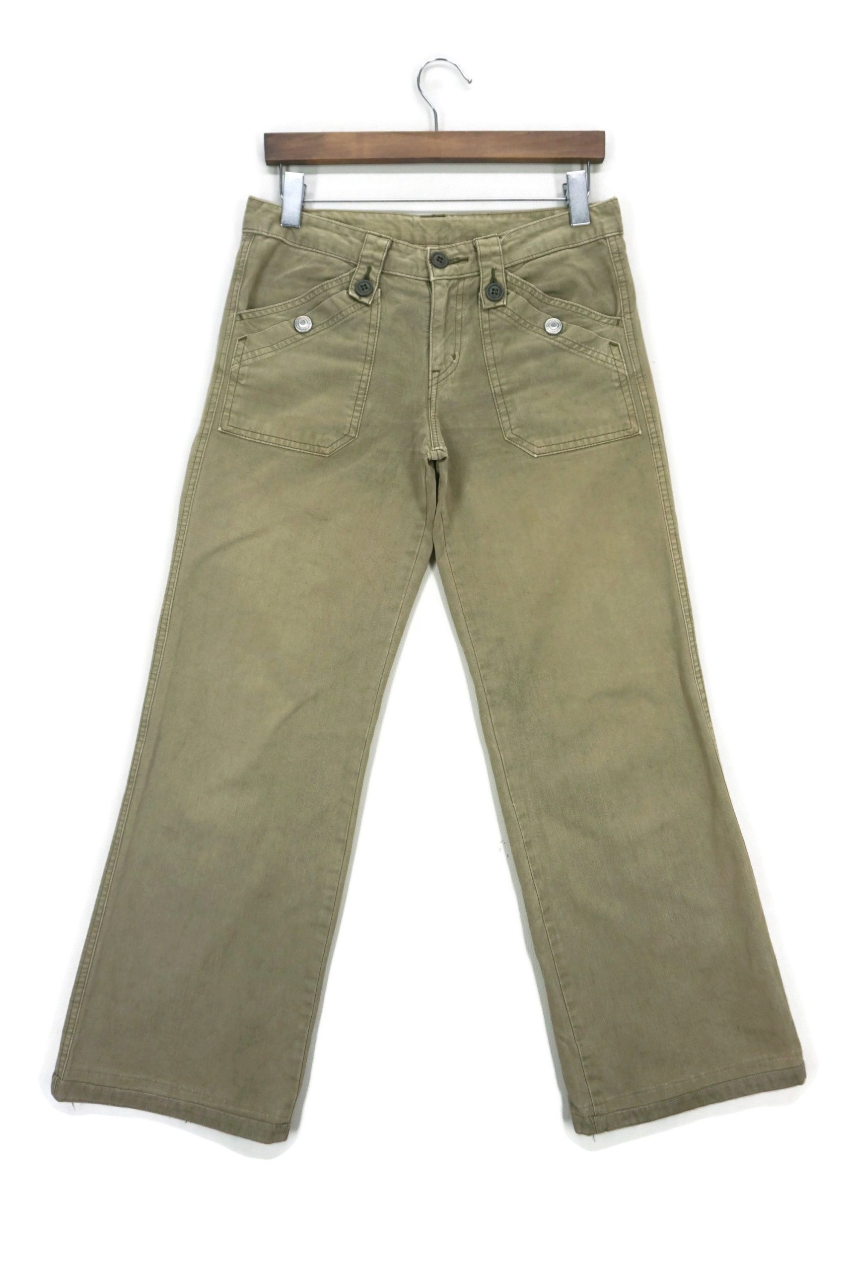 Rodeo x Workers Size 28X29.5 Et Boite Low Rise Bootcut Baker Pants Workwear in Green, Women's