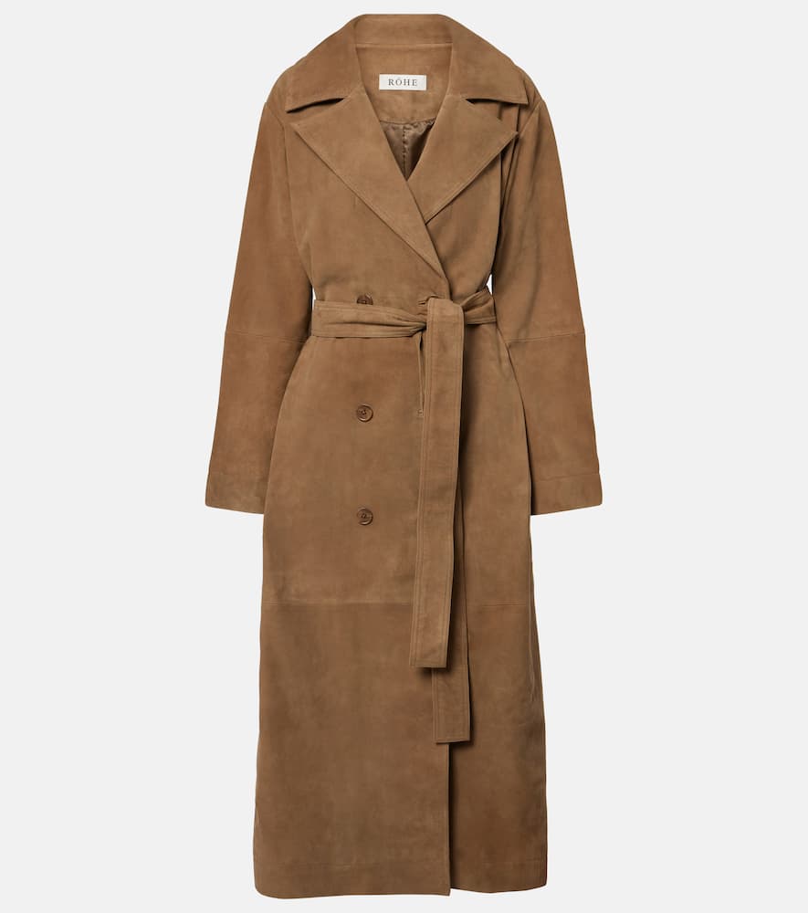 Róhe Suede wrap coat