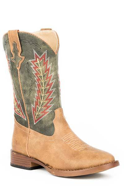 Roper Youth Arrowheads Square Toe Cowboy Boots