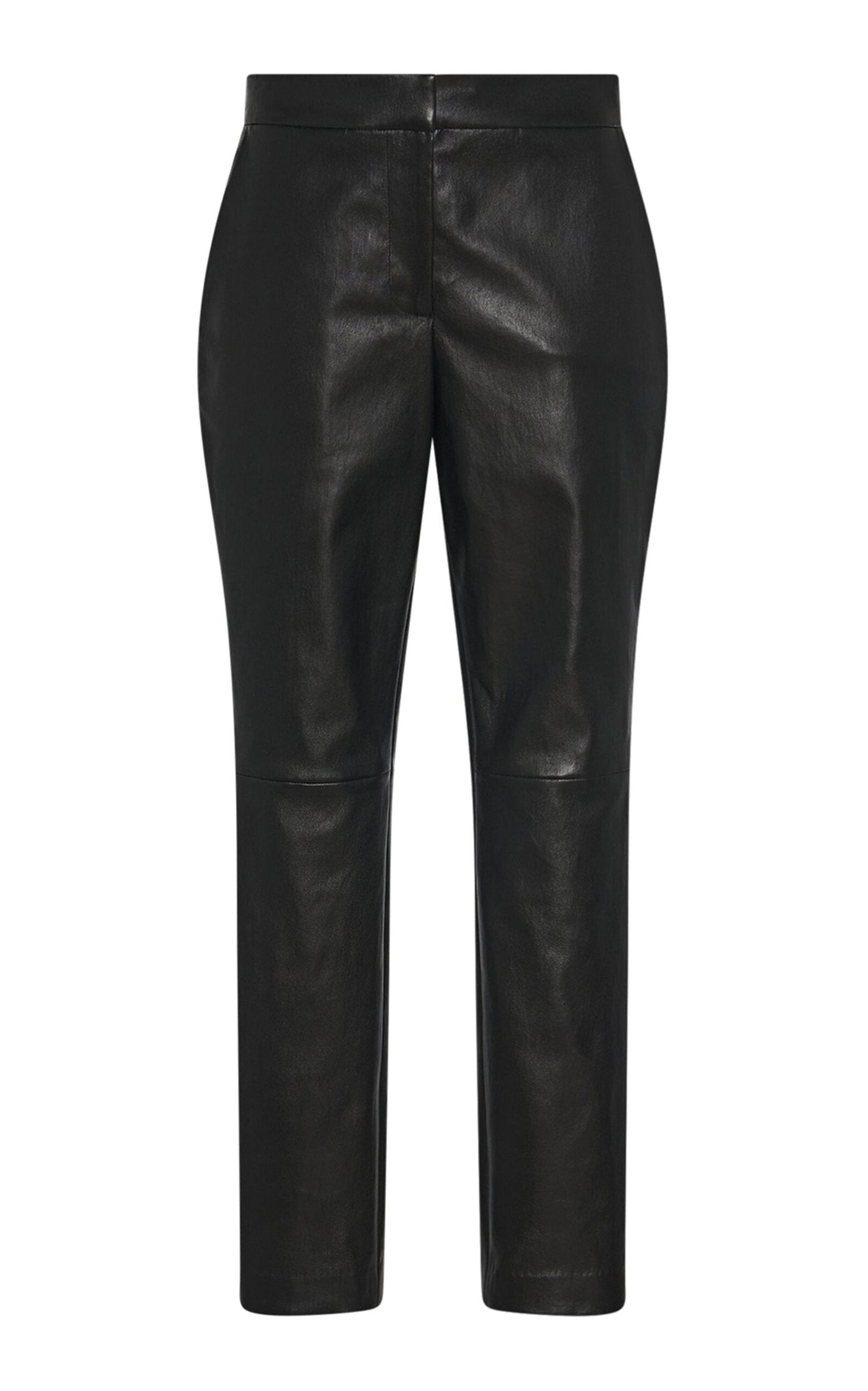 Rosetta Getty - Leather Cropped Skinny Pants - Black - US 6 - Moda Operandi