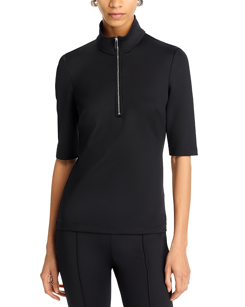 Rosetta Getty Zip Polo Top