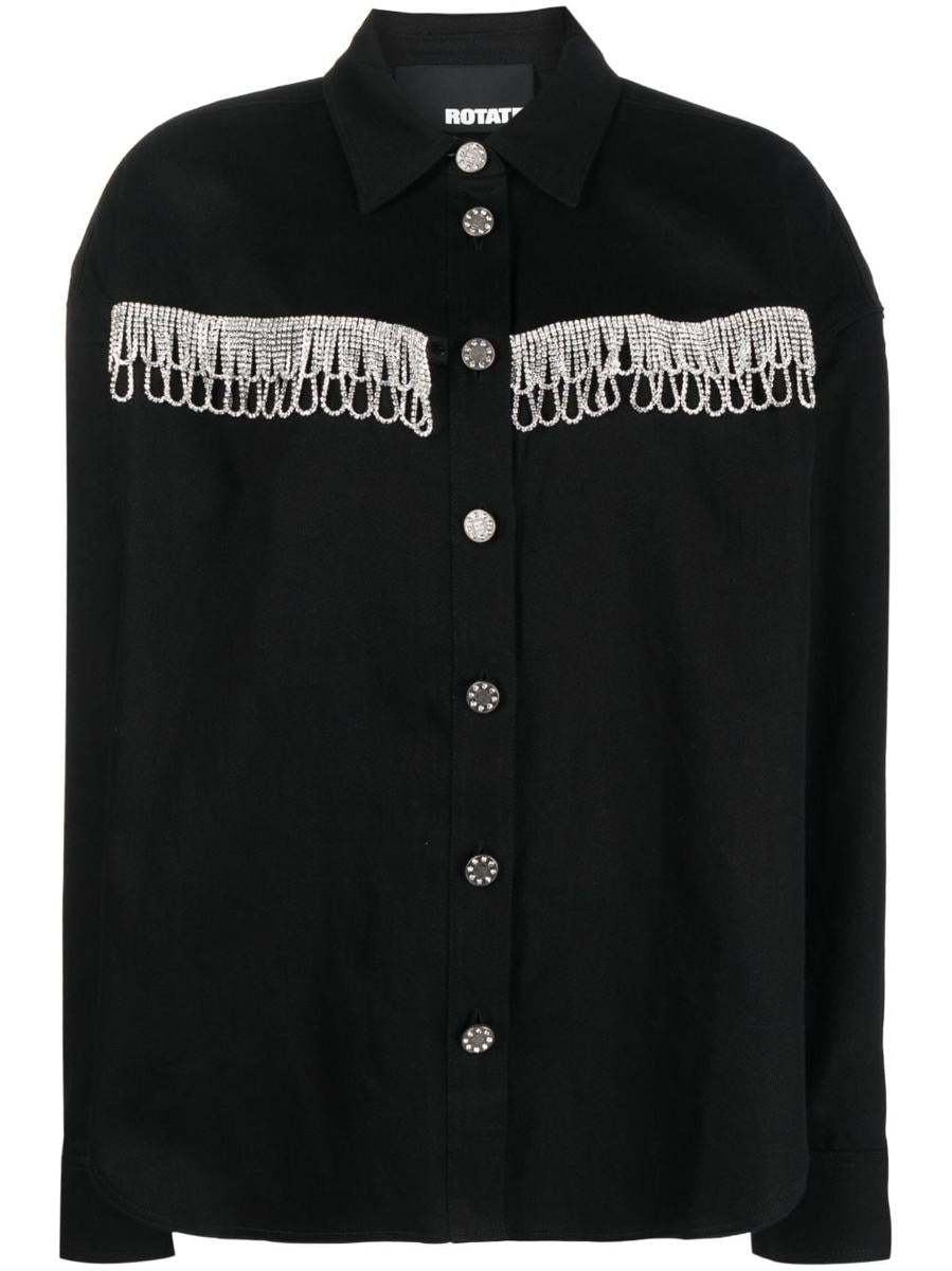 Rotate Birger Christensen Twill Oversized Shirt Clothing