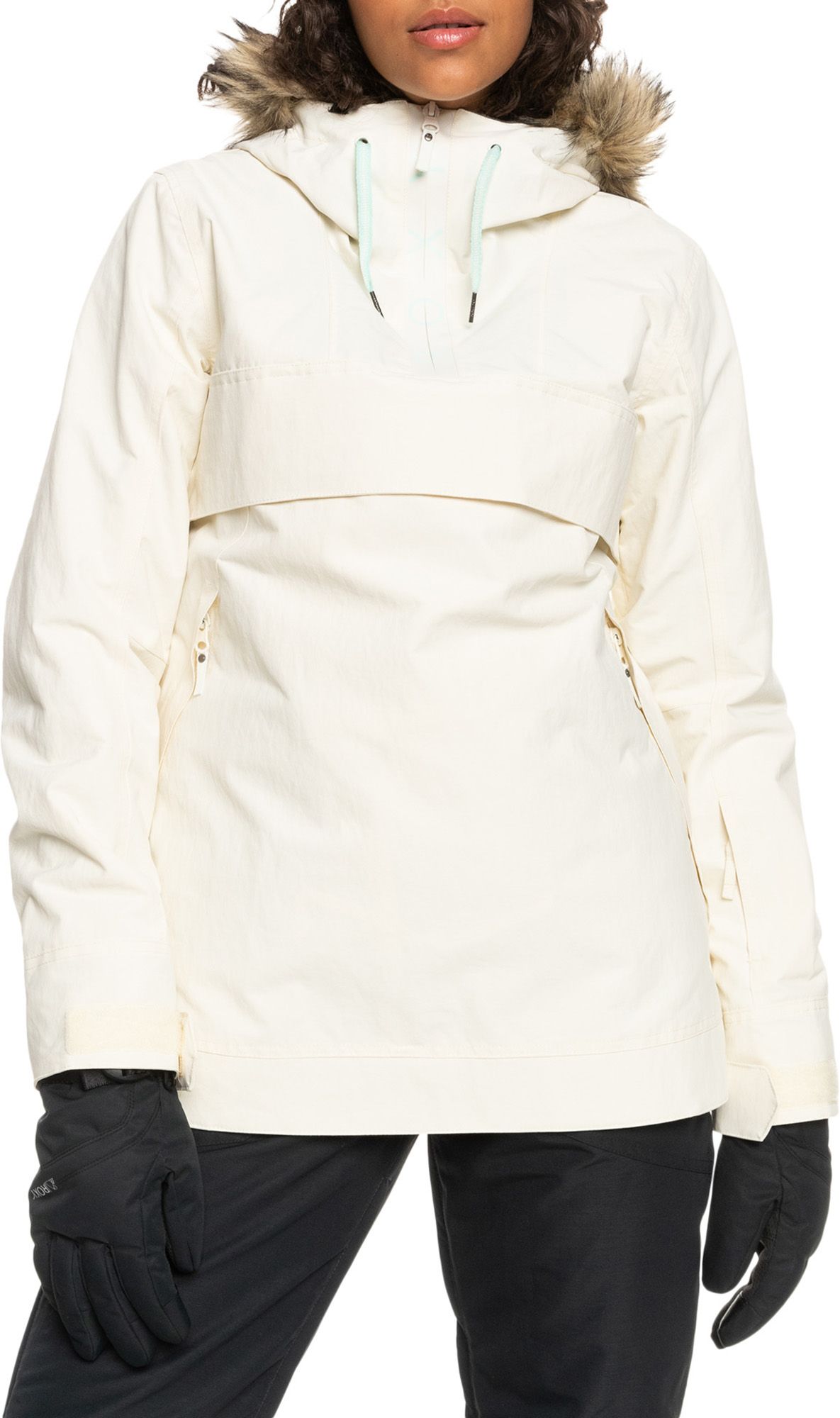 Roxy Women's Shelter Ski Jacket, Small, Egret