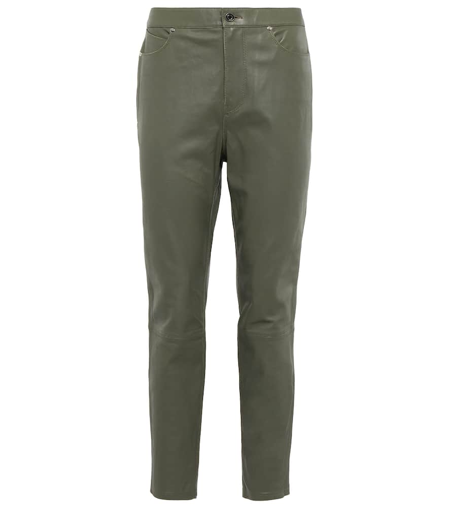 Rta Manuela high-rise leather pants