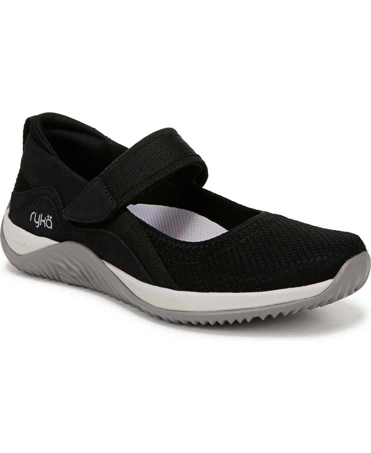 Ryka Women's Echo-mj Sport Mary Janes - Black Mesh Fabric