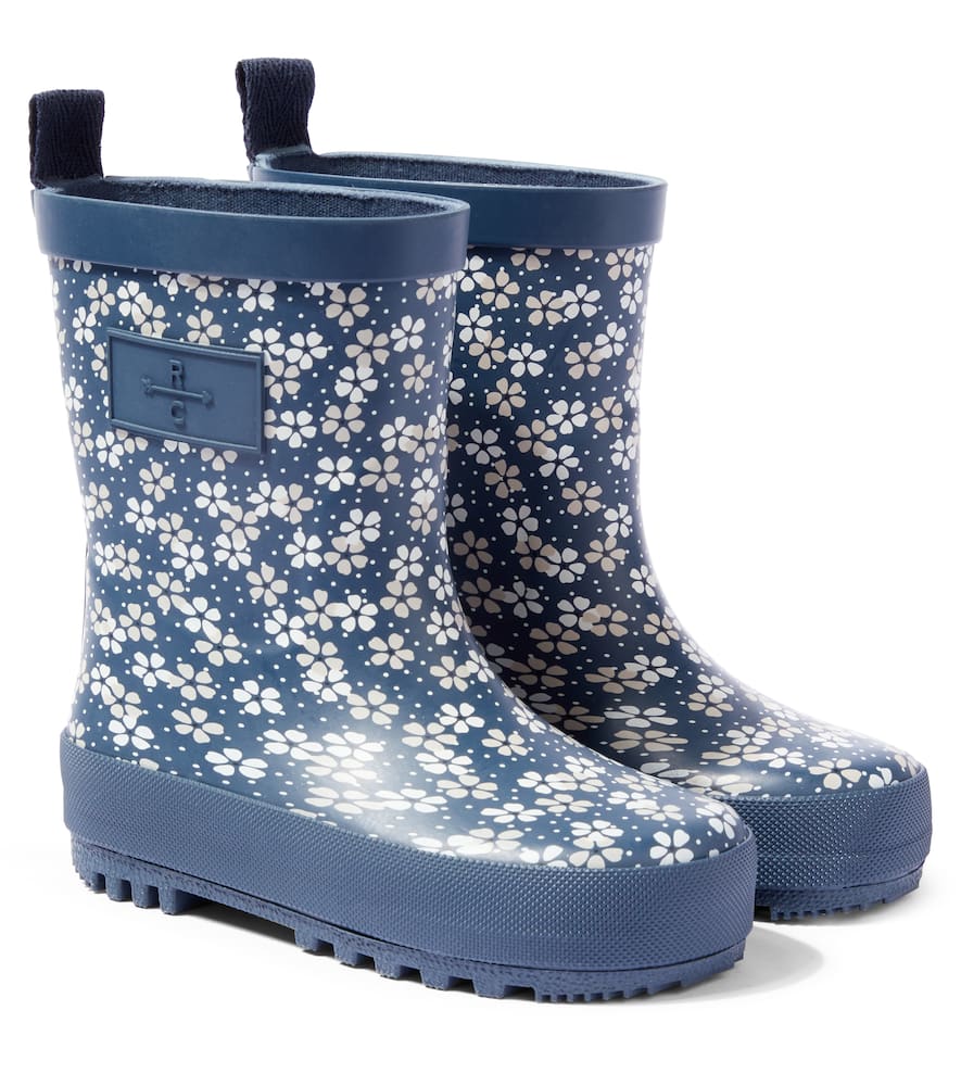 Rylee + Cru Floral rain boots