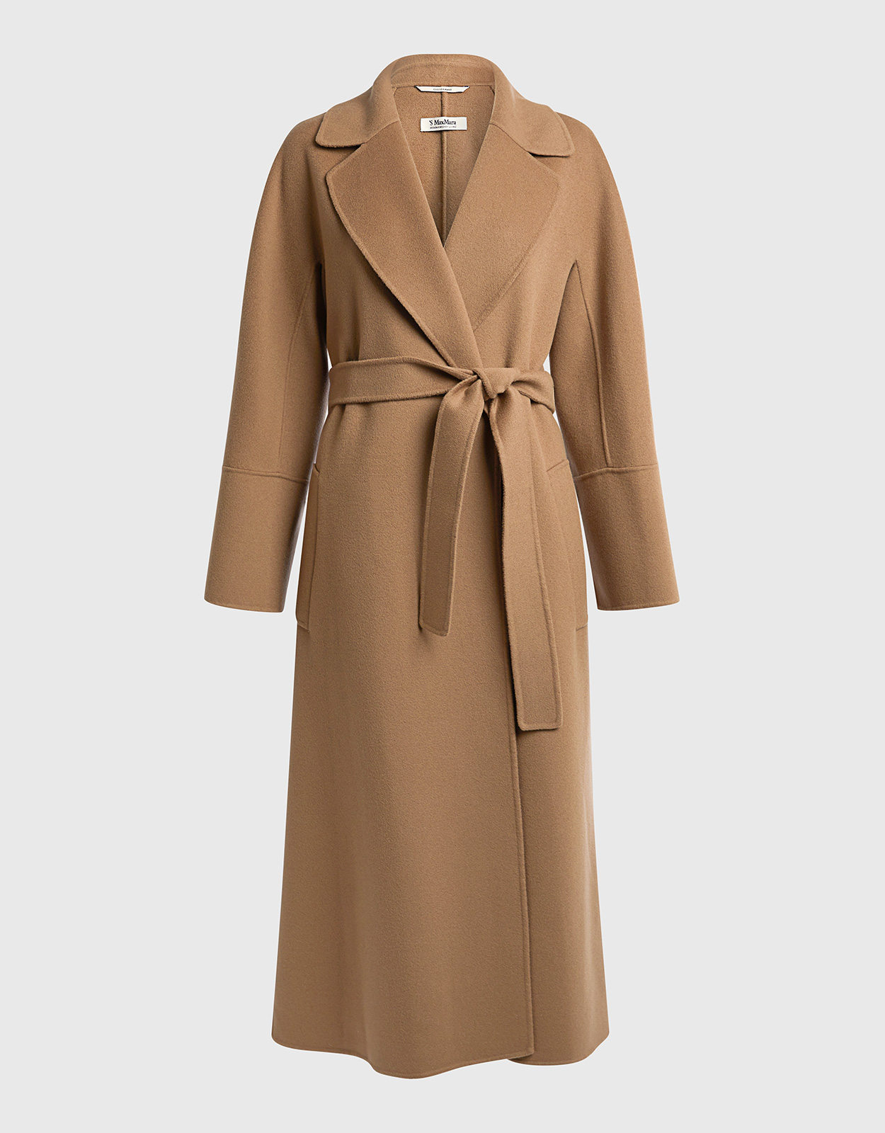 'S Max Mara Elisa Wool Wrap Long Coat - 40