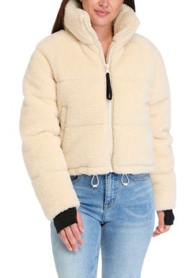 S13 Women's Sherpa Puffer Jacket, Sand, XS