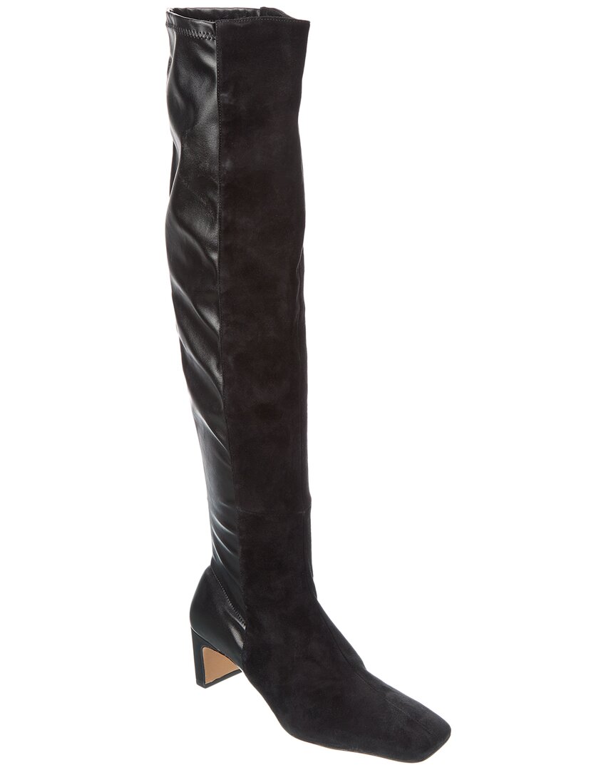 SCHUTZ Donata Suede & Leather Over-The-Knee Boot