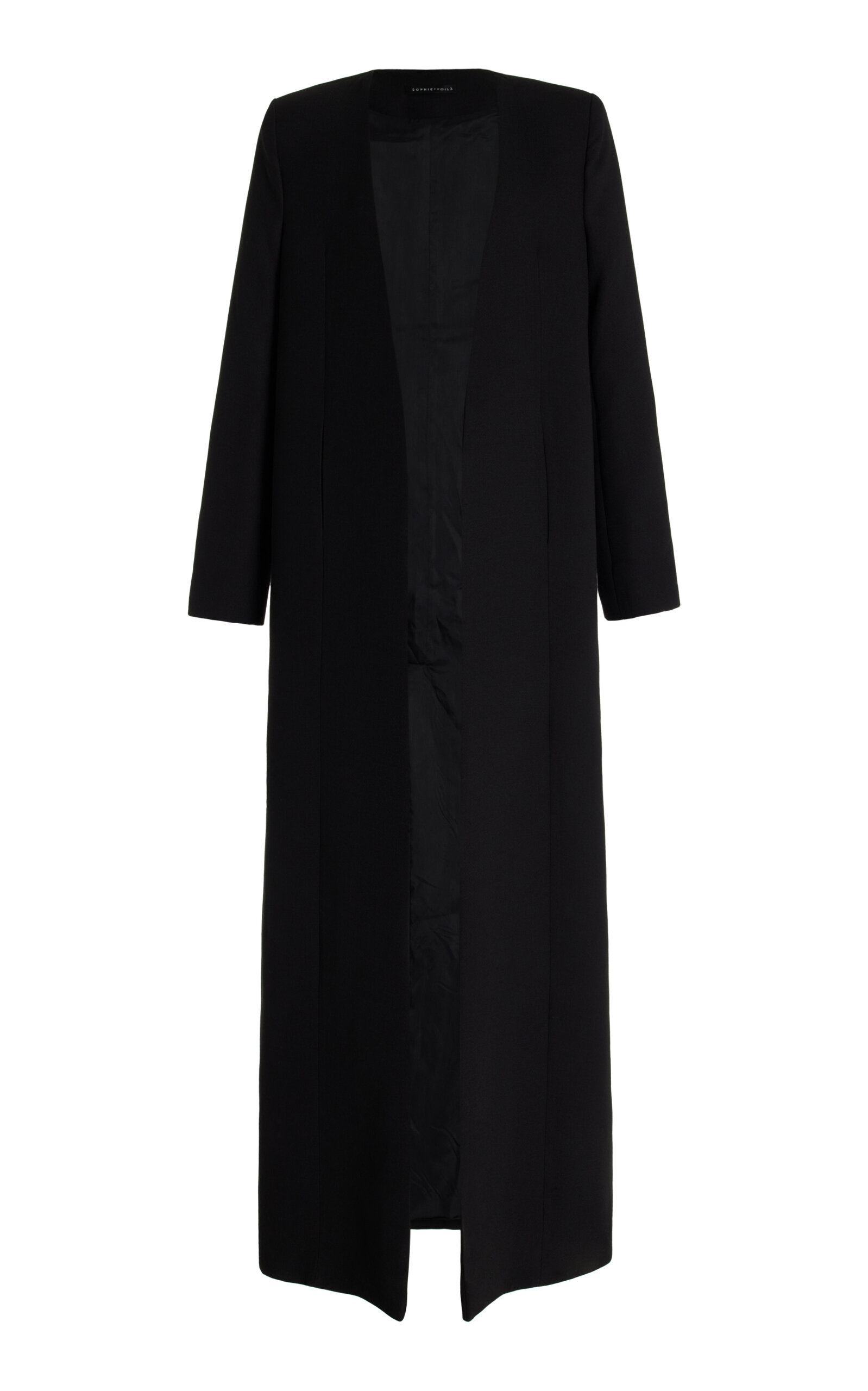 SEV - Tailored Wool Crepe Coat - Black - FR 38 - Moda Operandi