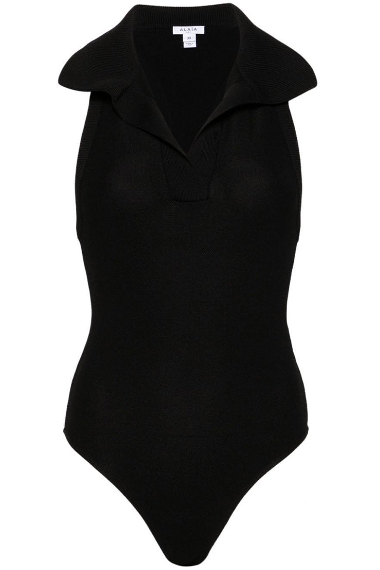 SLEEVELESS POLO BODYSUIT