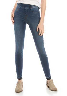 SPANX Women's Distressed Denim Leggings, XS