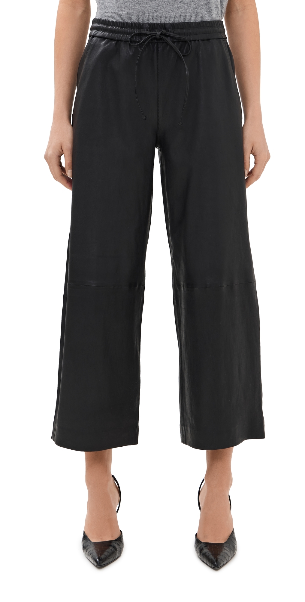 SPRWMN Cropped Baggy Pants Black L