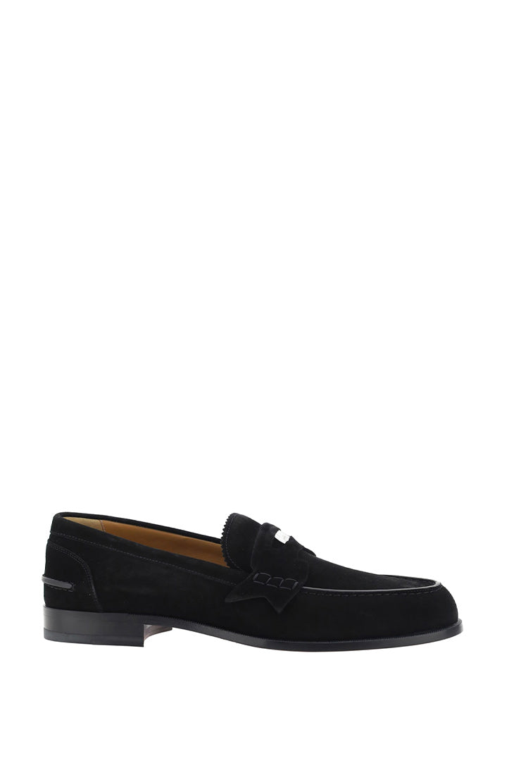 SUEDE PENNY LOAFERS