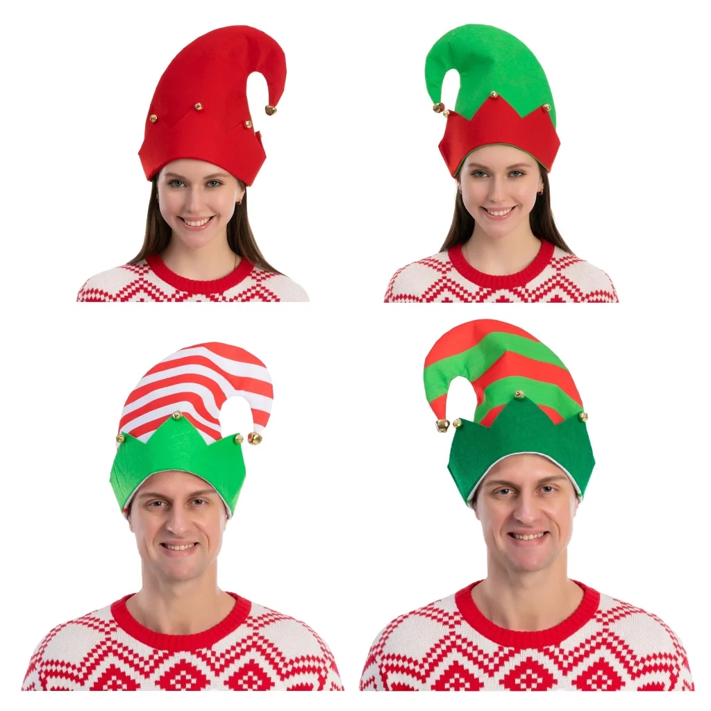 SYNCFUN Christmas Elf Felt Hat Set 3 Packs. | 12004