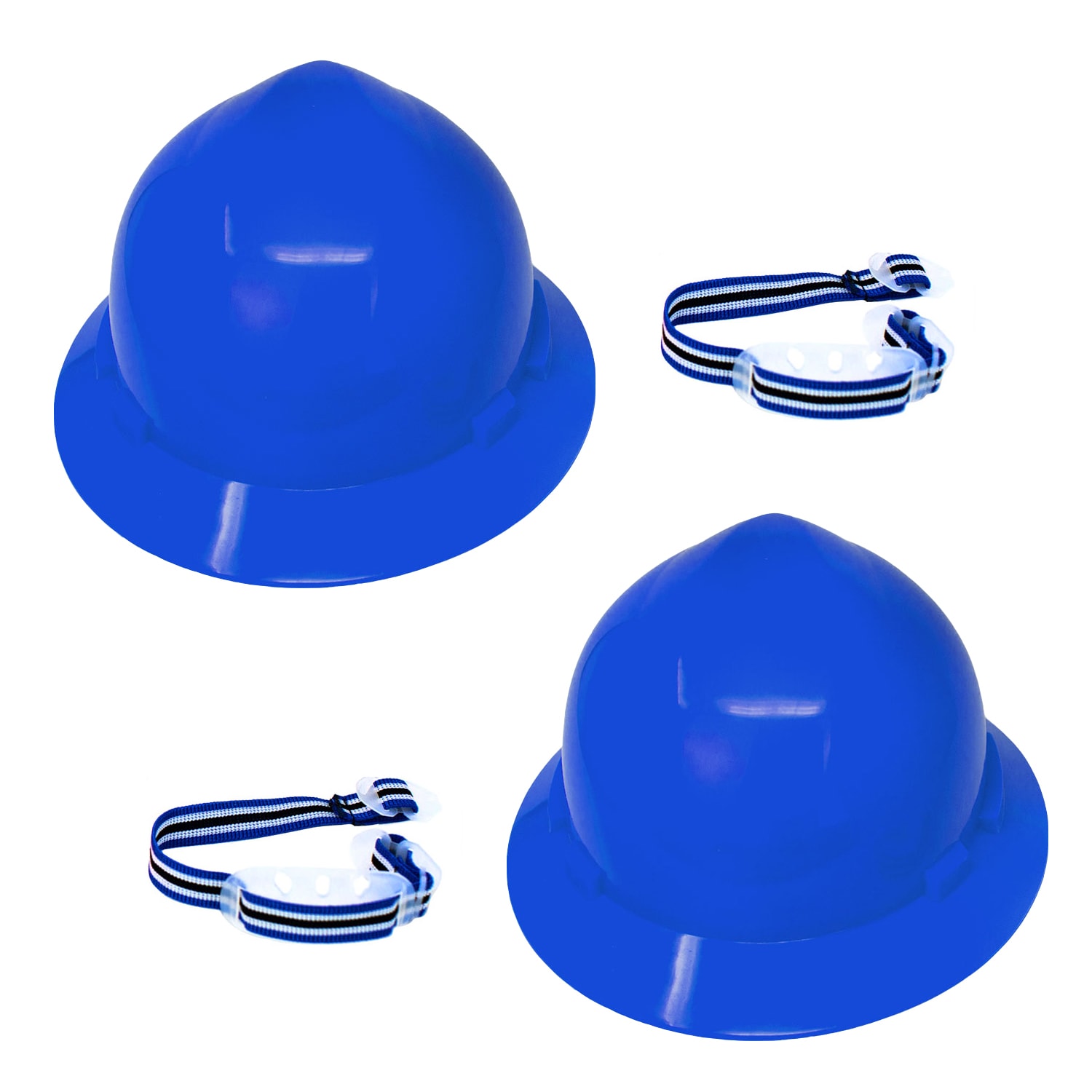 Safe Handler Full Brim Quick Adjusting Ratchet Blue Hard Hat | SH-ESSU-HDPE-HH4BL-2