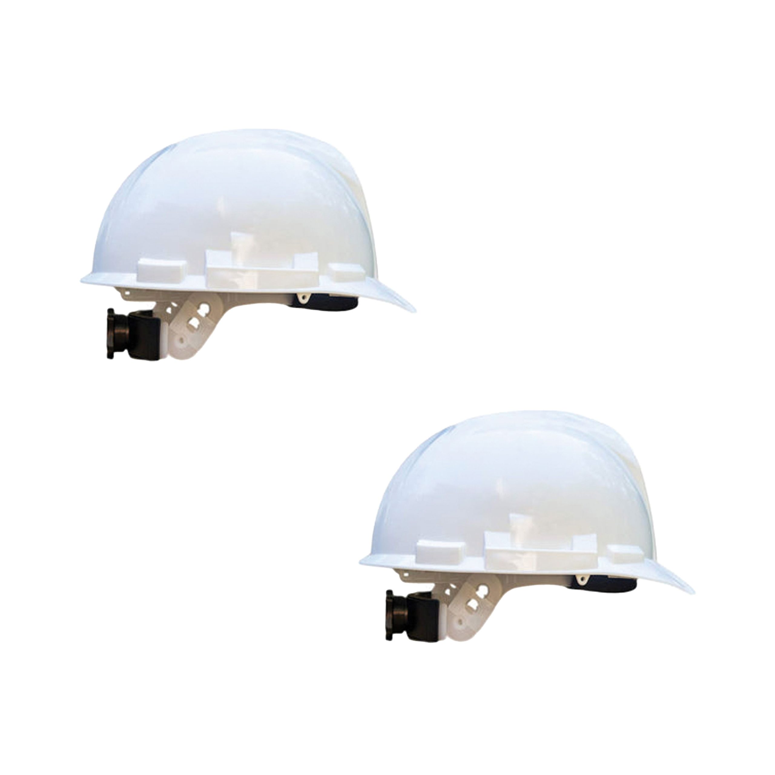 Safe Handler Full Brim Quick Adjusting Ratchet White Hard Hat | SH-IMPRO-HDPE-HH5W-2