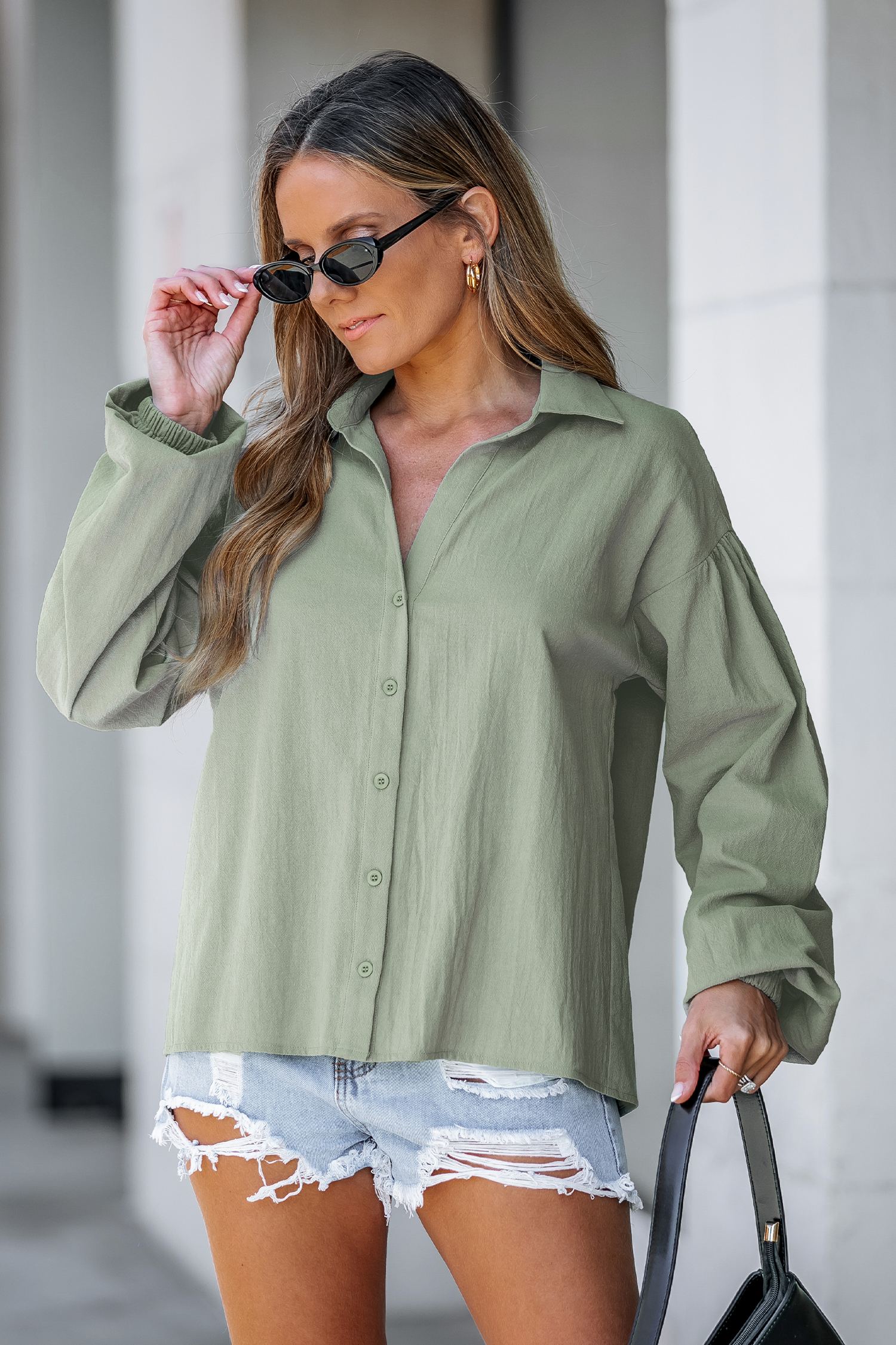 Sage Delight Green Shirt - S