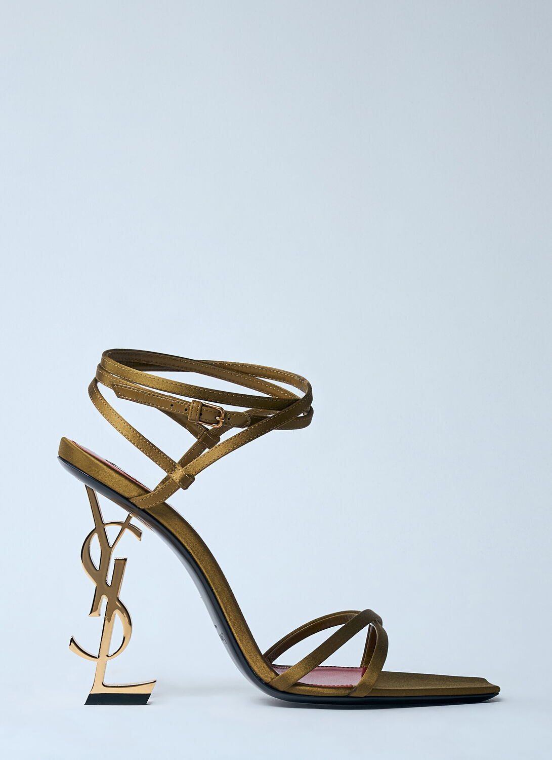 Saint Laurent Opyum Heel Sandals - Woman Heels Gold Eu - 36