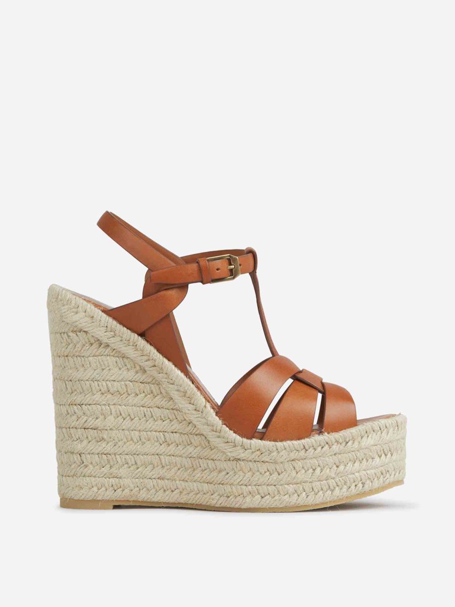 Saint Laurent Tribute Wedge Espadrilles