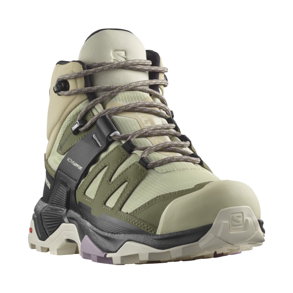 Salomon X Ultra 4 Mid GORE-TEX Hiking Boots for Ladies - Alfalfa - 10M