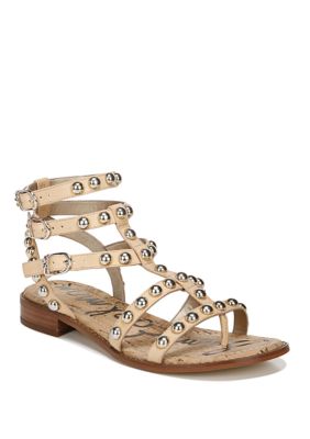 Sam Edelman Women's Eavan Gladiator Sandals, Sand, 5M